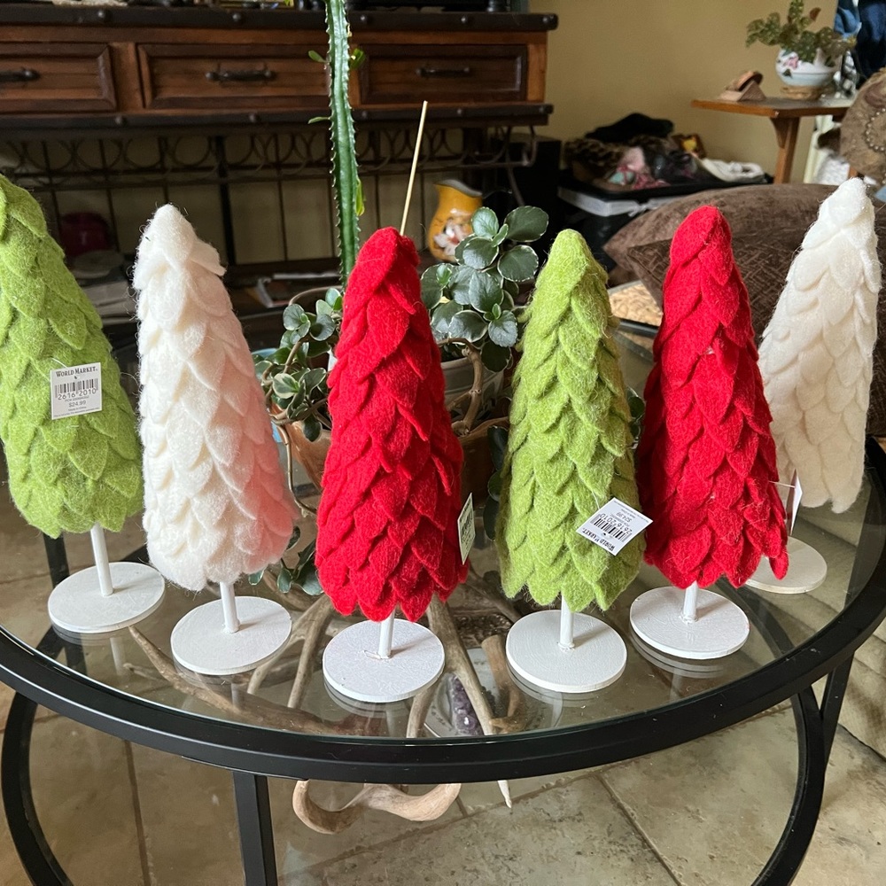 World Market Felt Christmas Trees